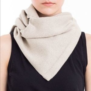 Cotton neck warmer worn three times